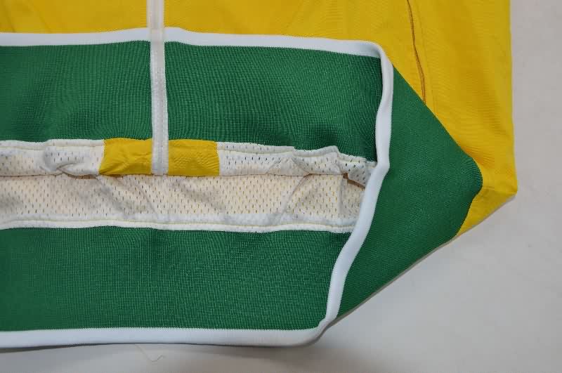 AAA Quality Brazil 2025 Yellow Soccer Windbreaker
