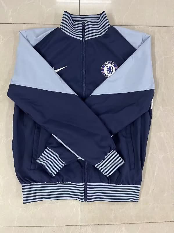 AAA Quality Chelsea 25/26 Dark Blue Soccer Windbreaker AAA Quality Chelsea 25/26 Dark Blue Soccer Windbreaker