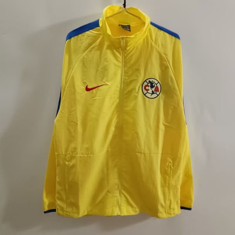 AAA Quality Club America 25/26 Yellow Reversible Soccer Windbreaker
