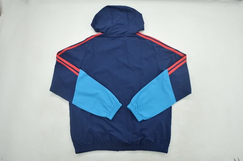 AAA Quality Colombia 2026 Dark Blue Soccer Windbreaker