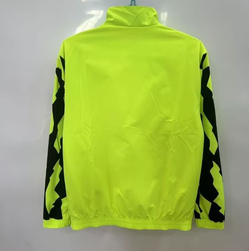 AAA Quality Dortmund 25/26 Yellow Green Reversible Soccer Windbreaker