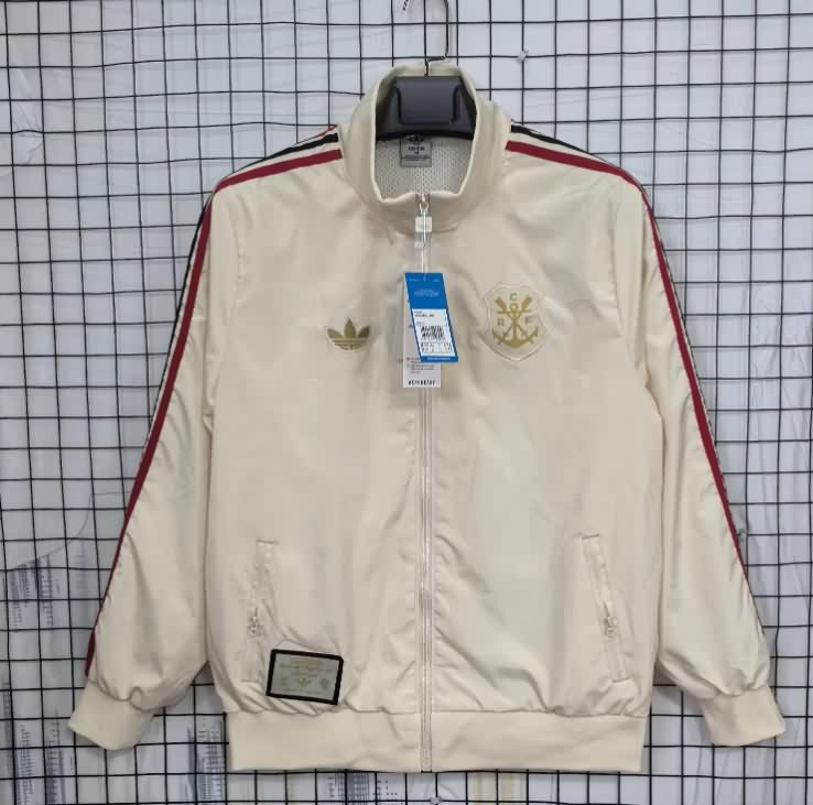 AAA Quality Flamenco 2025 Grey Soccer Windbreaker AAA Quality Flamenco 2025 Grey Soccer Windbreaker