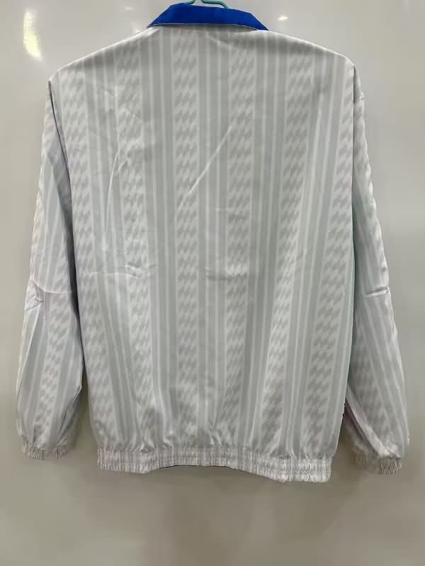 AAA Quality France 2025 Blue White Reversible Soccer Windbreaker