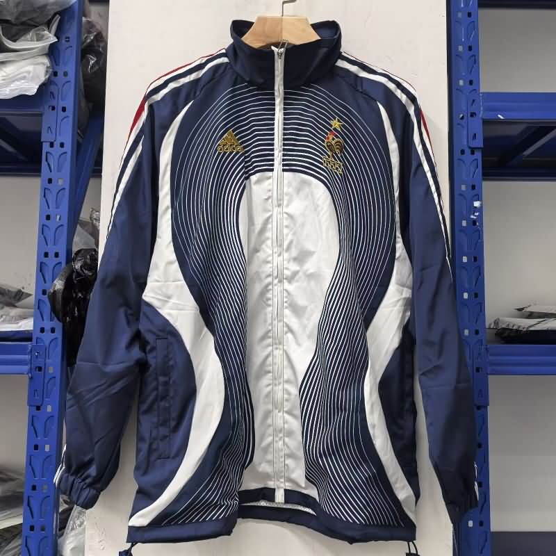 AAA Quality France 2025 Dark Blue Soccer Windbreaker
