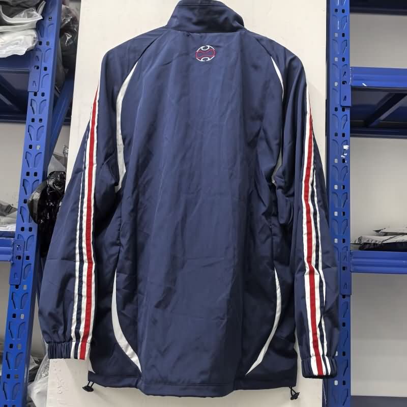 AAA Quality France 2025 Dark Blue Soccer Windbreaker
