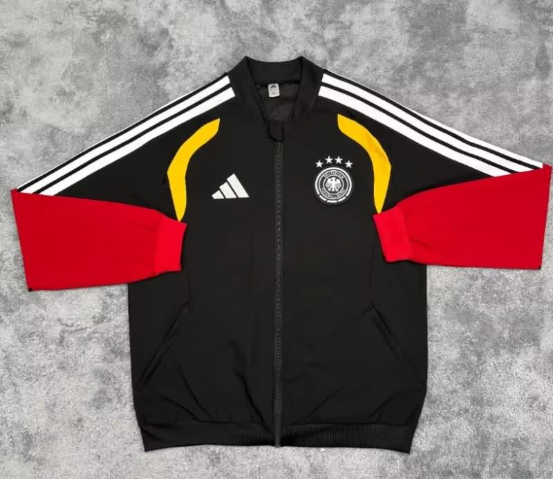 AAA Quality Germany 2025 Black Soccer Windbreaker 02