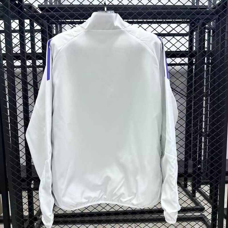 AAA Quality Germany 2025 White Soccer Windbreaker