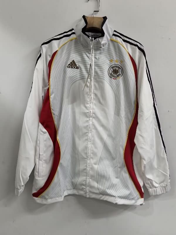 AAA Quality Germany 2025 White Soccer Windbreaker 02