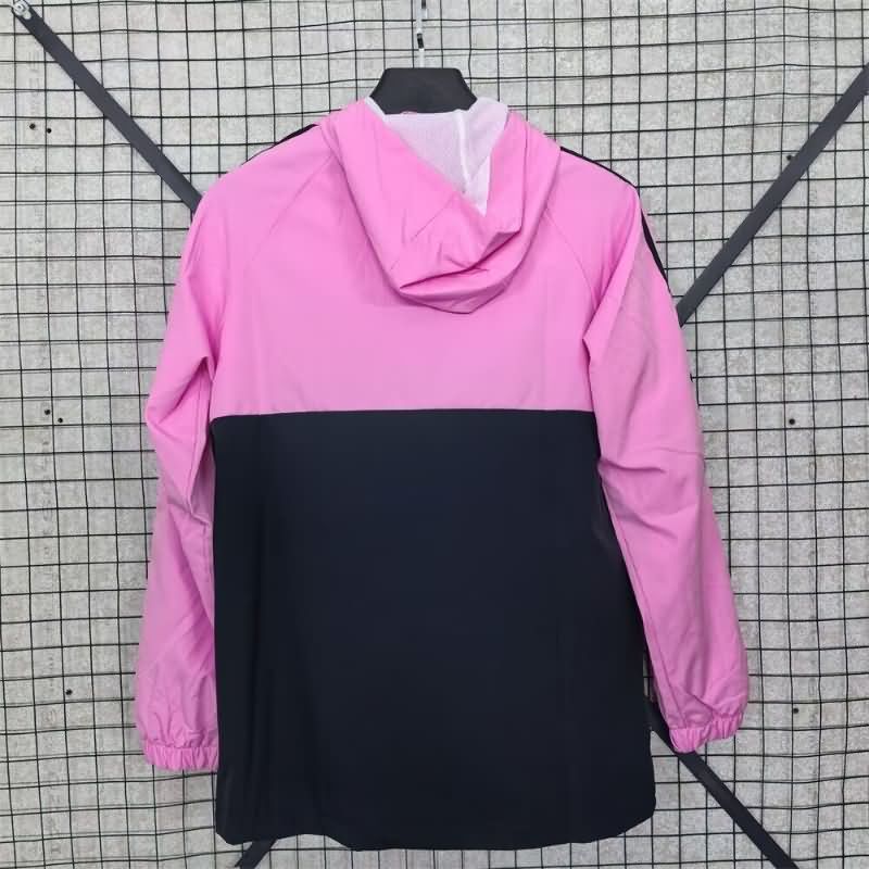 AAA Quality Inter Miami 2025 Black Pink Soccer Windbreaker