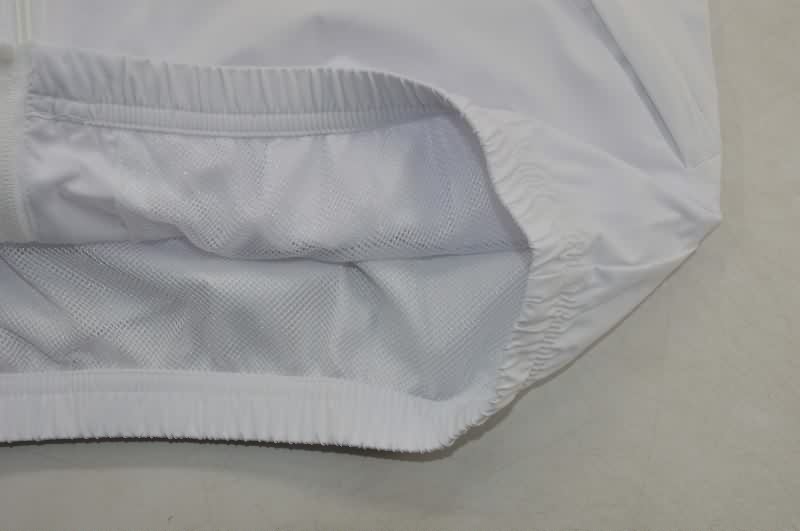 AAA Quality Italy 2026 White Soccer Windbreaker