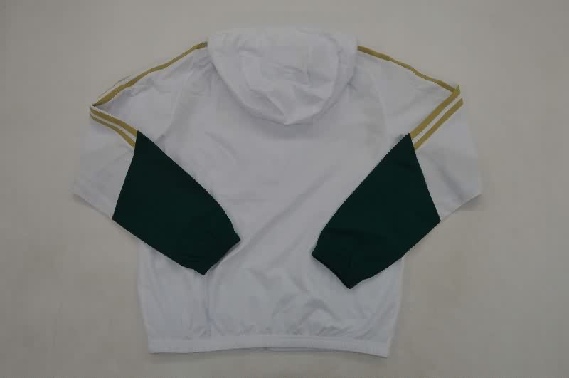 AAA Quality Italy 2026 White Soccer Windbreaker