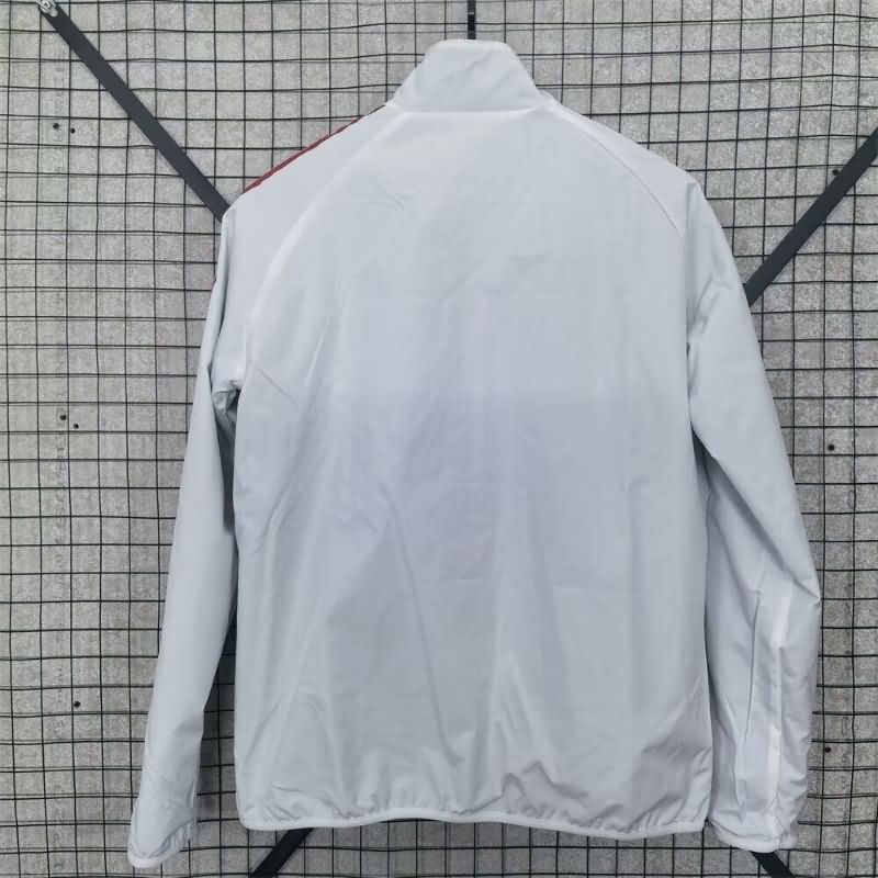 AAA Quality Italy 2025 Blue White Reversible Soccer Windbreaker