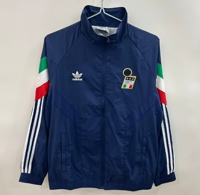 AAA Quality Italy 2025 Dark Blue Soccer Windbreaker AAA Quality Italy 2025 Dark Blue Soccer Windbreaker