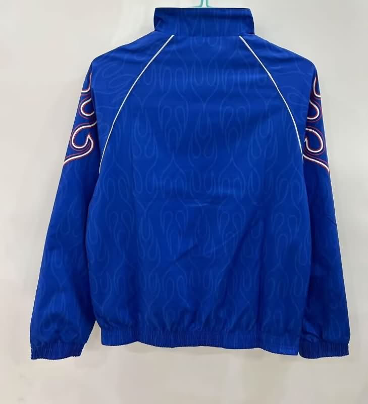 AAA Quality Japan 2025 Blue White Reversible Soccer Windbreaker