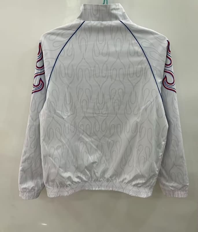 AAA Quality Japan 2025 Blue White Reversible Soccer Windbreaker