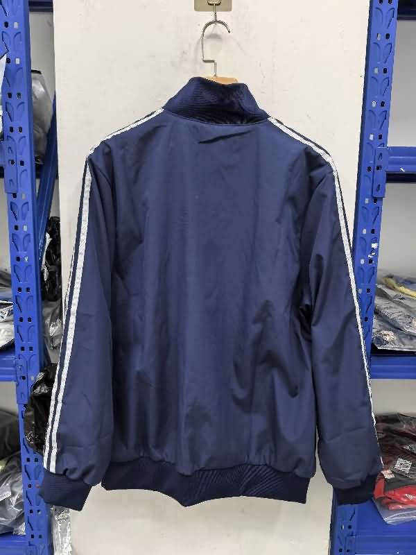 AAA Quality Juventus 25/26 Dark Blue Soccer Windbreaker