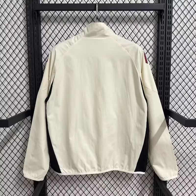 AAA Quality Liverpool 25/26 Light Yellow Soccer Windbreaker