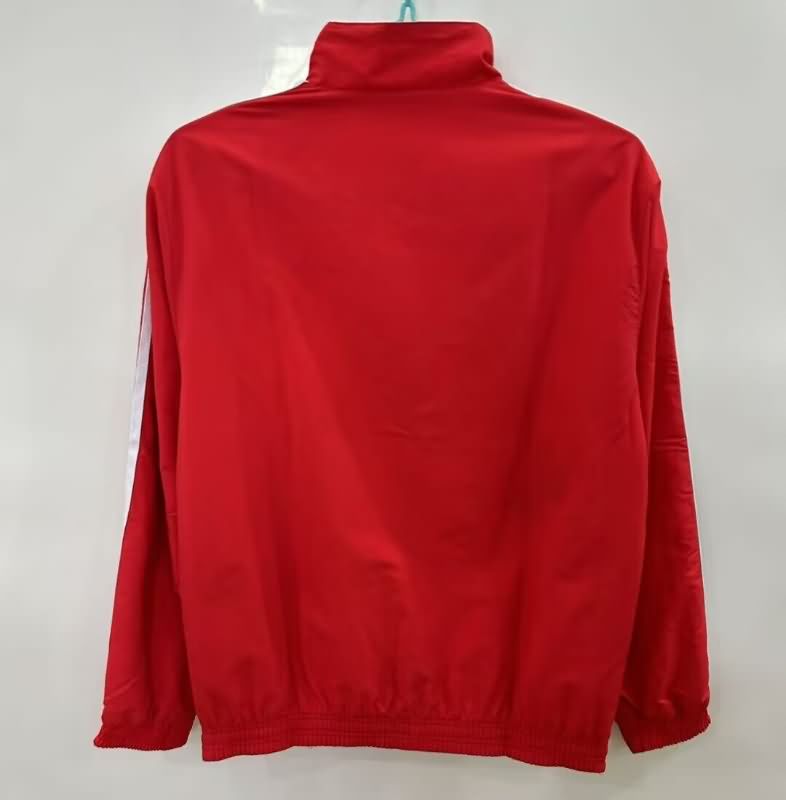 AAA Quality Liverpool 25/26 Red White Reversible Soccer Windbreaker