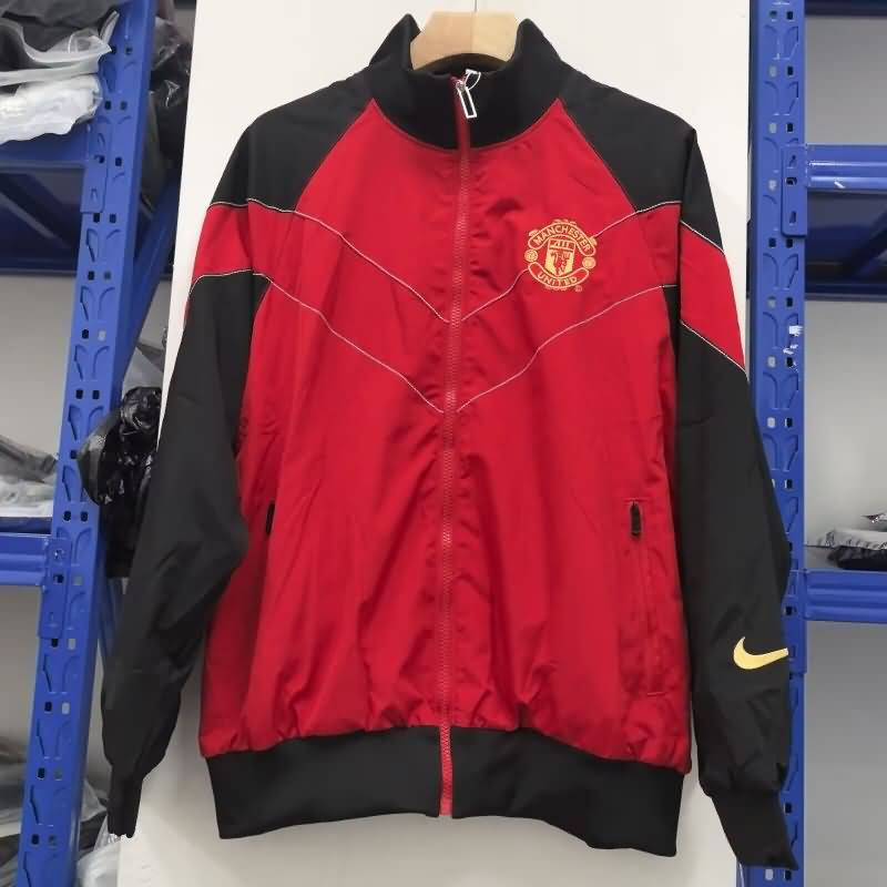 AAA Quality Manchester United 25/26 Red Soccer Windbreaker AAA Quality Manchester United 25/26 Red Soccer Windbreaker