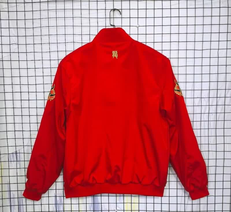 AAA Quality Manchester United 25/26 Red Soccer Windbreaker 03