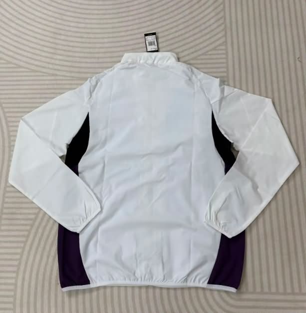 AAA Quality Manchester United 25/26 White Soccer Windbreaker