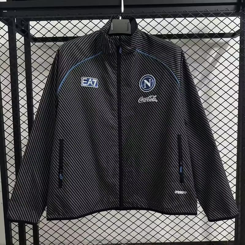 AAA Quality Napoli 25/26 Black Soccer Windbreaker