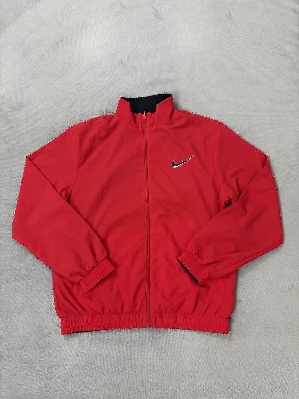 AAA Quality Nike 2025 Black Red Reversible Soccer Windbreaker