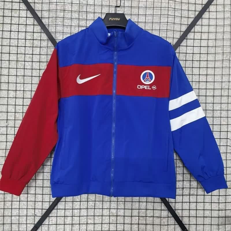 AAA Quality Paris St German 25/26 Blue Soccer Windbreaker 02