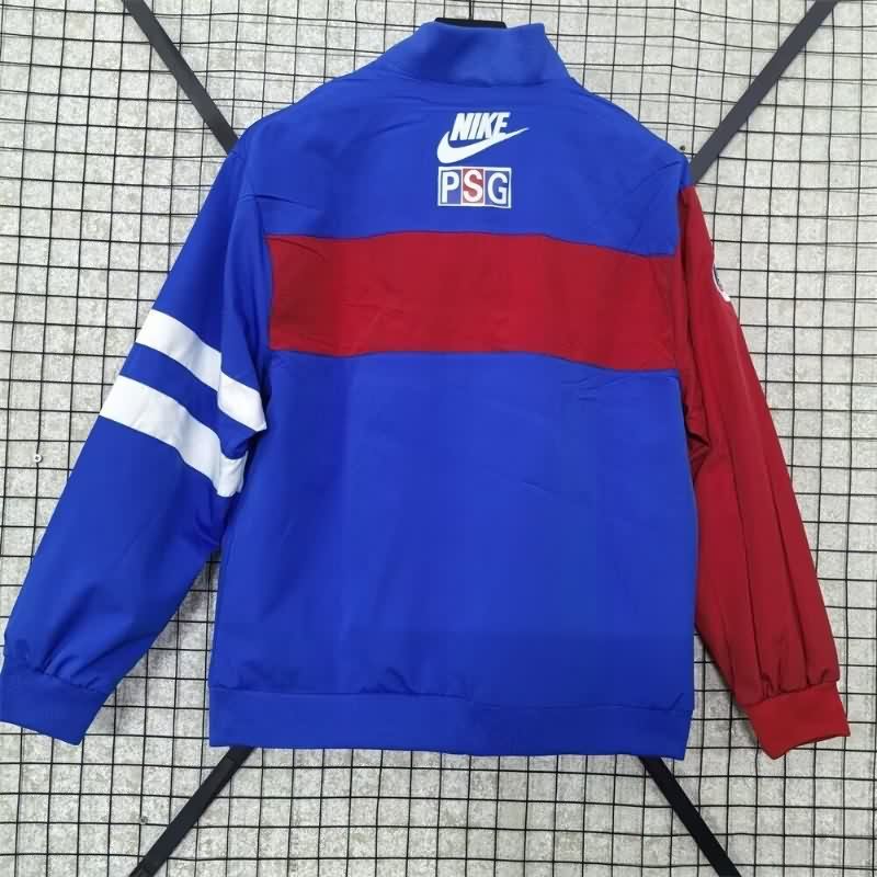 AAA Quality Paris St German 25/26 Blue Soccer Windbreaker 02