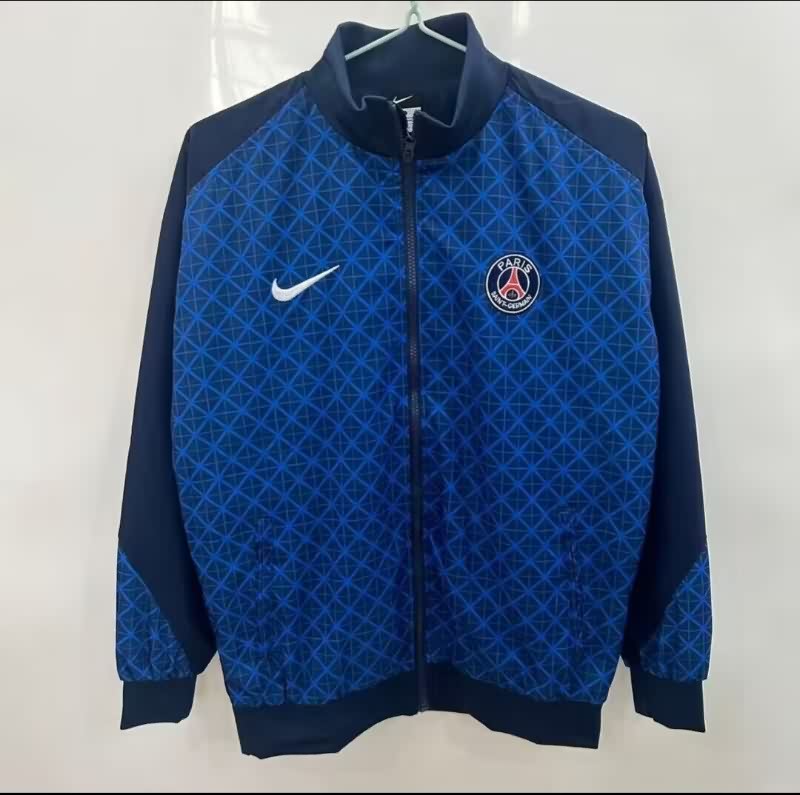 AAA Quality Paris St German 25/26 Dark Blue Soccer Windbreaker AAA Quality Paris St German 25/26 Dark Blue Soccer Windbreaker