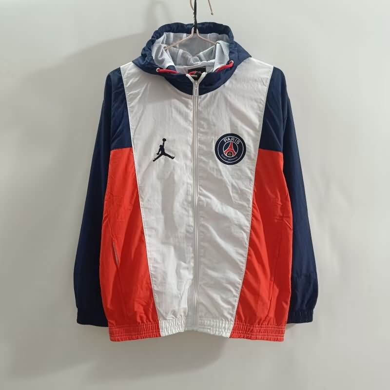 AAA Quality Paris St German 25/26 White Soccer Windbreaker AAA Quality Paris St German 25/26 White Soccer Windbreaker