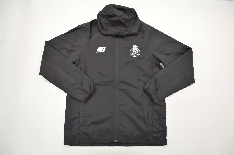 AAA Quality Porto 25/26 Black Soccer Windbreaker AAA Quality Porto 25/26 Black Soccer Windbreaker