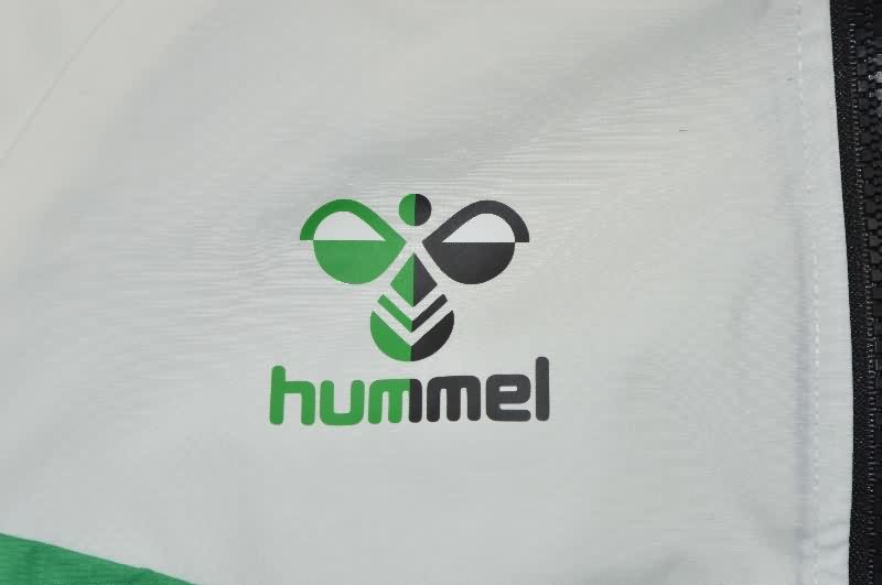 AAA Quality Real Betis 25/26 White Black Soccer Windbreaker