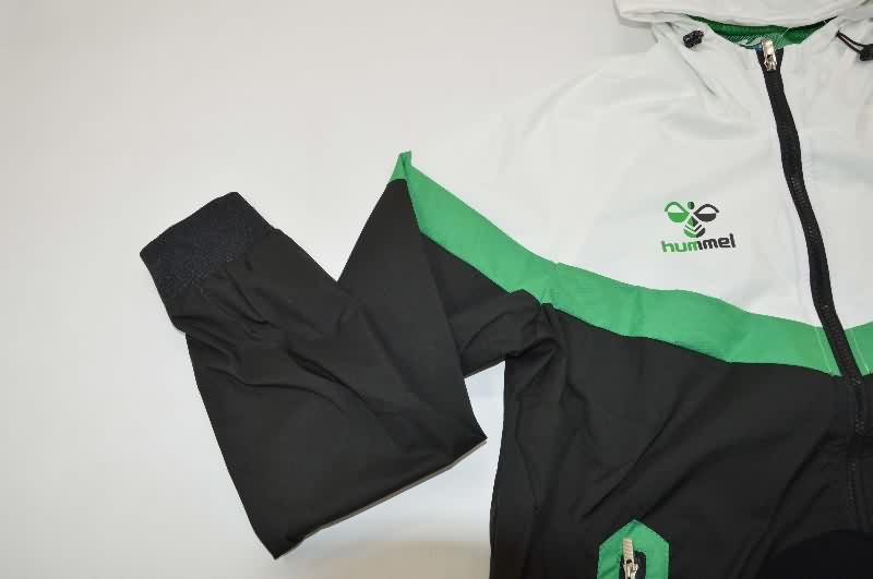 AAA Quality Real Betis 25/26 White Black Soccer Windbreaker