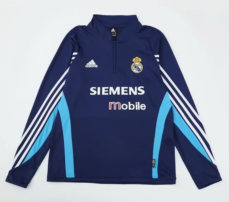 AAA Quality Real Madrid 2003/04 Dark Blue Soccer Sweater AAA Quality Real Madrid 2003/04 Dark Blue Soccer Sweater