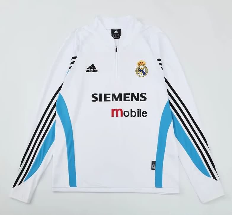 AAA Quality Real Madrid 2003/04 White Soccer Sweater AAA Quality Real Madrid 2003/04 White Soccer Sweater