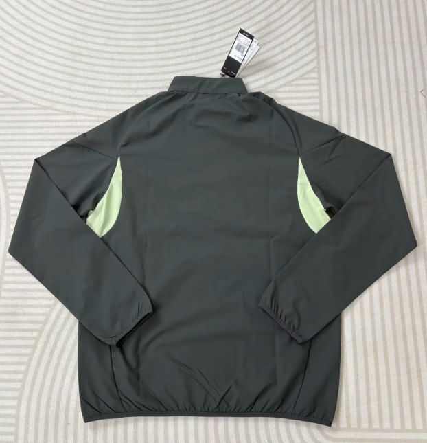 AAA Quality Real Madrid 25/26 Black Soccer Windbreaker 02