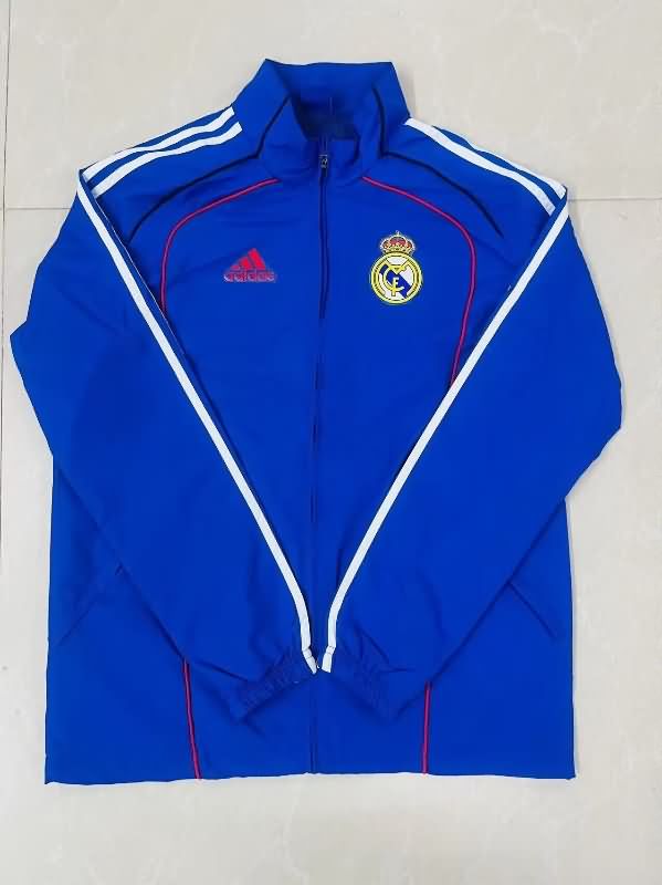AAA Quality Real Madrid 25/26 Blue Soccer Windbreaker