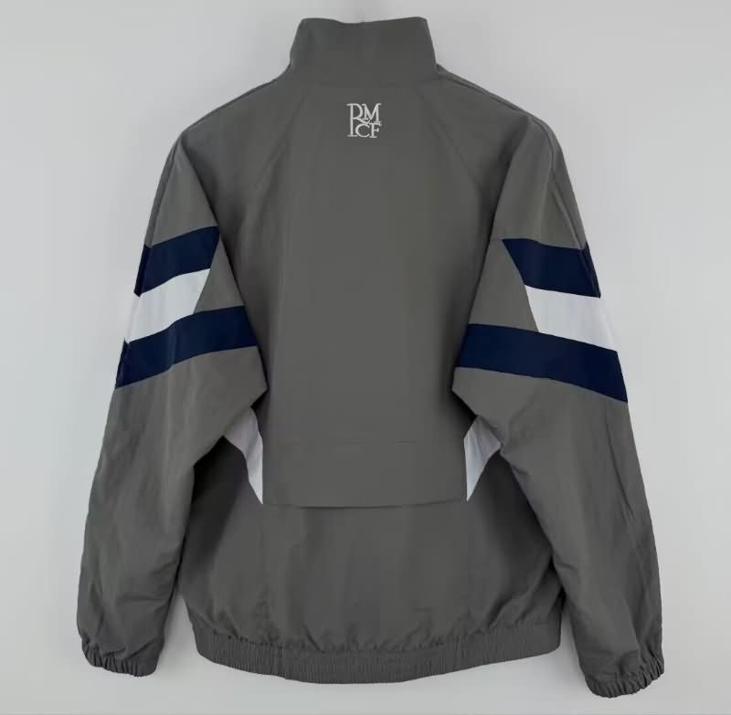 AAA Quality Real Madrid 25/26 Grey Soccer Windbreaker