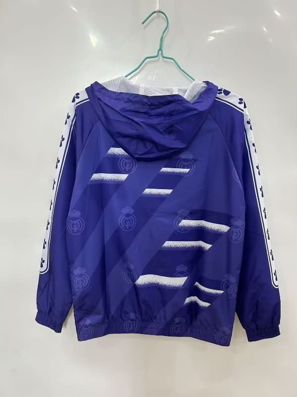 AAA Quality Real Madrid 25/26 Purple Soccer Windbreaker