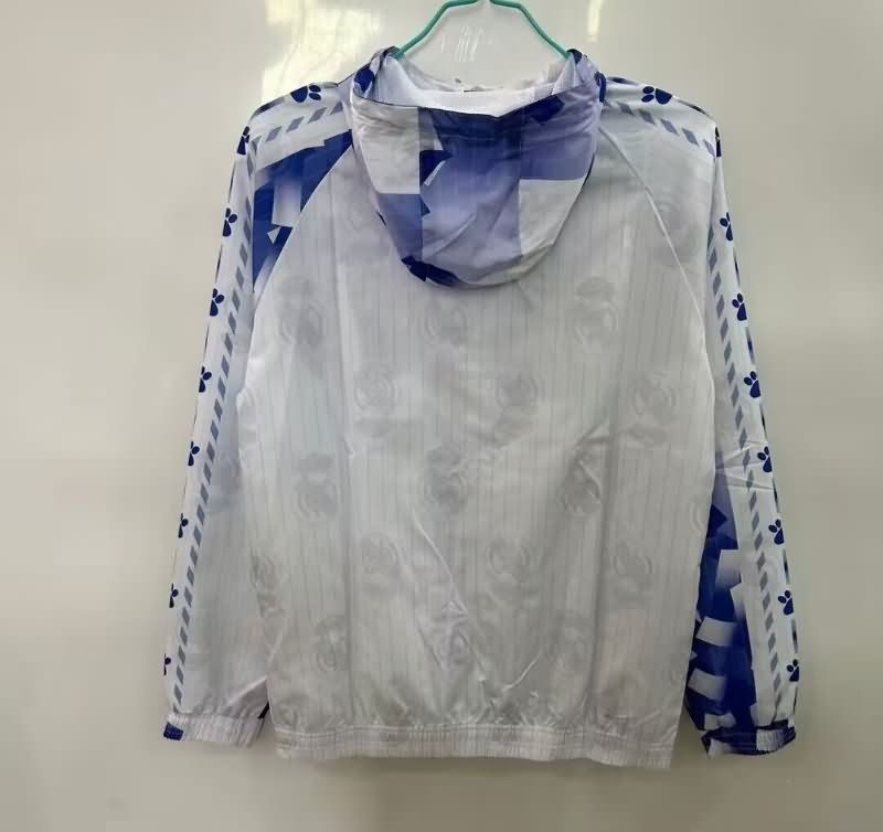 AAA Quality Real Madrid 25/26 White Soccer Windbreaker