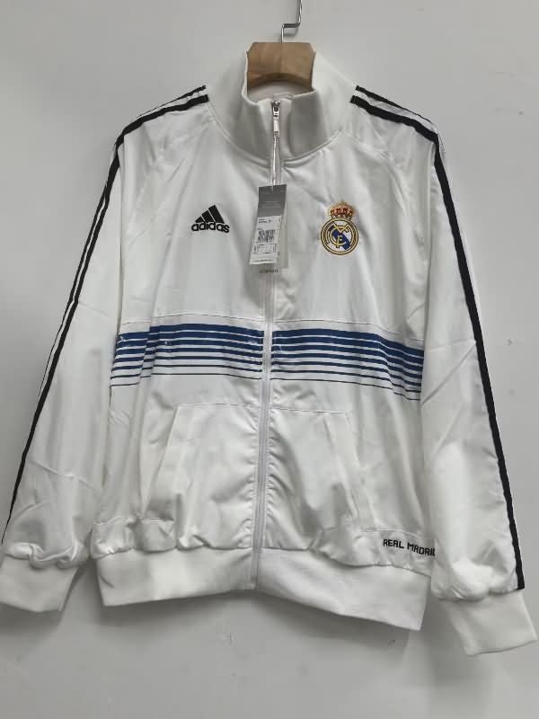AAA Quality Real Madrid 25/26 White Soccer Windbreaker 02