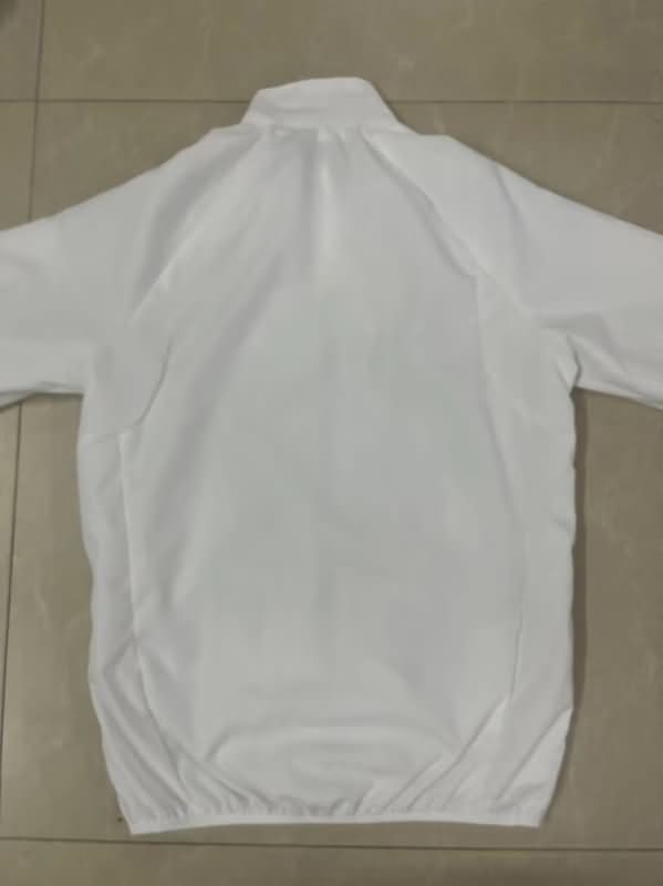 AAA Quality Real Madrid 25/26 White Soccer Windbreaker 04