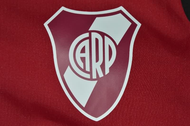 AAA Quality River Plate 2025 Red Soccer Windbreaker