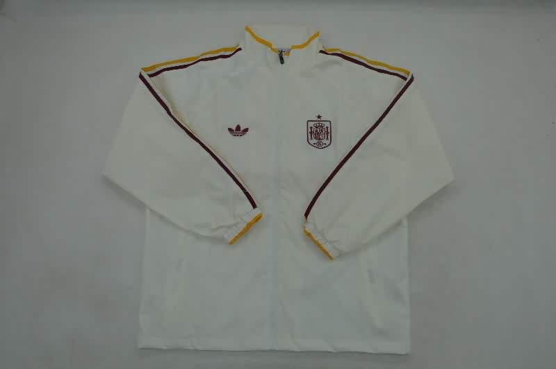 AAA Quality Spain 2026 Beige Soccer Windbreaker