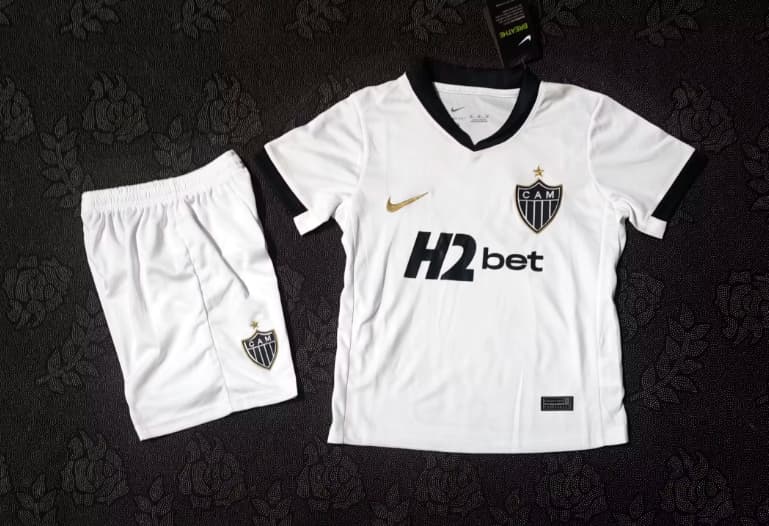 Kids Atletico Mineiro 2026 Away Soccer Jersey And Shorts