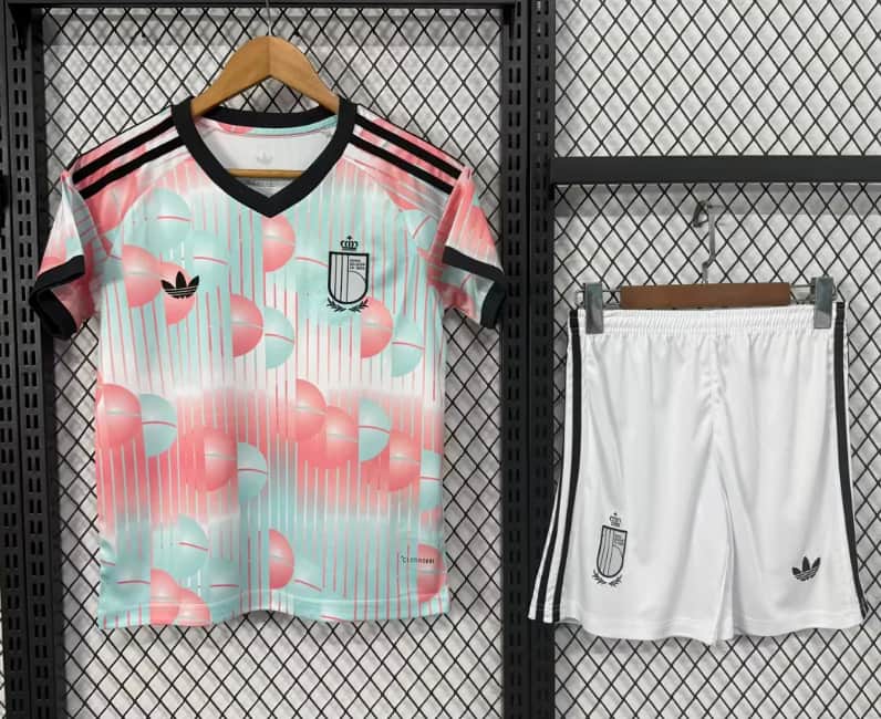 Kids Belgium 2026 World Cup Away Soccer Jersey And Shorts Kids Belgium 2026 World Cup Away Soccer Jersey And Shorts