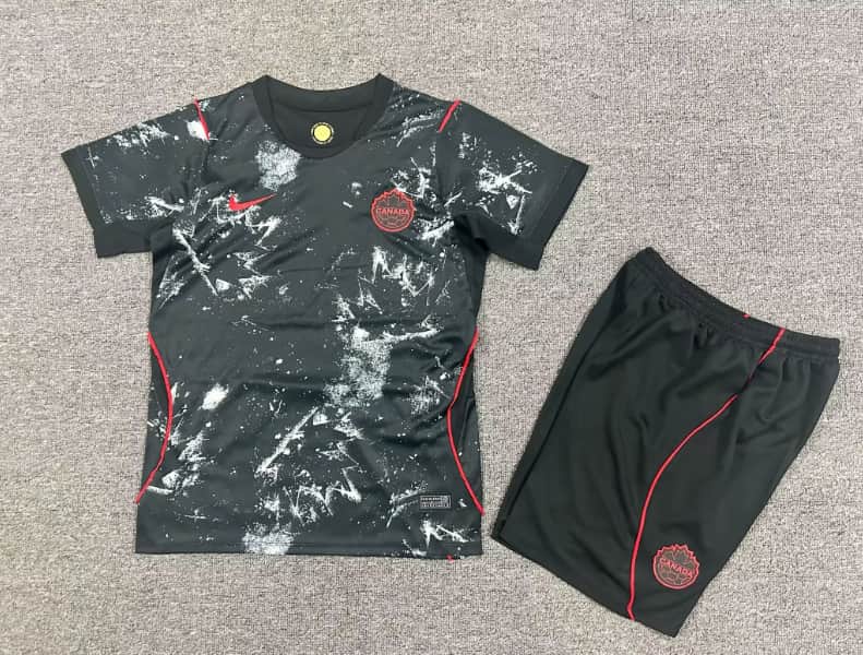 Kids Canada 2026 World Cup Away Soccer Jersey And Shorts Kids Canada 2026 World Cup Away Soccer Jersey And Shorts