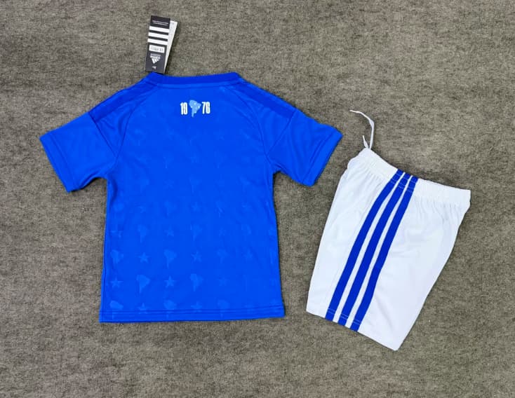 Kids Cruzeiro 2026 Home Soccer Jersey And Shorts