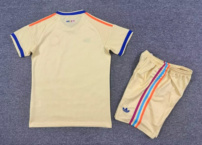 Kids Curacao 2026 World Cup Away Soccer Jersey And Shorts